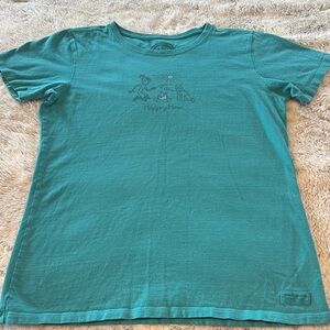 Life Is Good Women's Teal Short Sleeve Tee